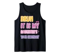 Peace Bruh: Es el décimo cumpleaños de mi Hija, papá y mamá Camiseta sin Mangas