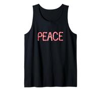 Peace - Christian Faith Candy Cane Red & White Christmas Camiseta sin Mangas