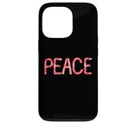 Peace - Christian Faith Candy Cane Red & White Christmas Carcasa para iPhone 13 Pro