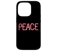 Peace - Christian Faith Candy Cane Red & White Christmas Carcasa para iPhone 14 Pro