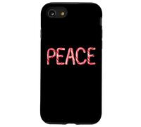 Peace - Christian Faith Candy Cane Red & White Christmas Carcasa para iPhone SE (2020) / 7/8