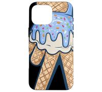 Peace Cream Mano Cucurucho Cartoon Azul Chispas Verano Carcasa para iPhone 16 Pro MAX