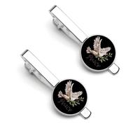 Peace Dove of Peace - Pinzas de corbata para hombre, para corbata, para regalos de boda, negocios, 5,5 x 2,2 cm, 5.5x2.2cm, aleación, No es una piedra preciosa