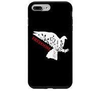 Peace Freedom White Dove Says Freedom USA Red Freedom Saying Carcasa para iPhone 7 Plus/8 Plus