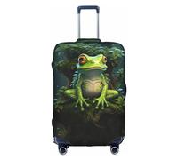 Peace Frog Tree - Funda elástica para equipaje, lavable, elástica, antiarañazos, para viaje, Blanco, XL
