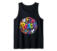 Peace Graffiti Colores Brillantes Felices, alegres, artísticos Camiseta sin Mangas