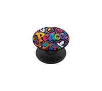 Peace Graffiti Colores Brillantes Felices, alegres, artísticos PopSockets PopGrip Adhesivo
