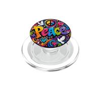 Peace Graffiti Colores Brillantes Felices, alegres, artísticos PopSockets PopGrip para MagSafe