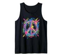 Peace Graffiti Design - Diseño Colorido de Arte Callejero Camiseta sin Mangas