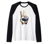 Peace Hand Sign No Wars No Kings No Ice Resistance Camiseta Manga Raglan