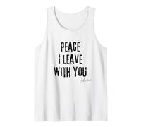 Peace I Leave with You Juan 14:27 Versículo de la Biblia Calm Faith Camiseta sin Mangas