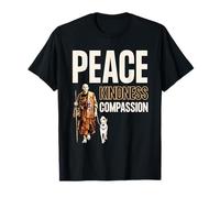 Peace Kindness Compassion Walk for Peace Monk & Aloka Dog Camiseta