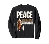Peace Kindness Compassion Walk for Peace Monk & Aloka Dog Sudadera
