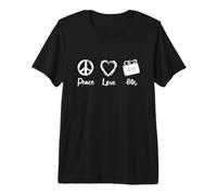 Peace Love 80s Vintage Camiseta Premium