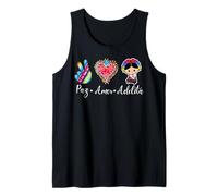 Peace Love Adelita Funny Mexican Spanish Saying México Team Camiseta sin Mangas
