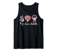 Peace Love Adelita Mexican Pride Mexico Paz Amor Adelita Camiseta sin Mangas