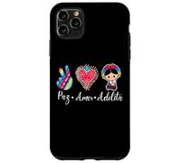 Peace Love Adelita Mexican Pride Mexico Paz Amor Adelita Carcasa para iPhone 11 Pro Max