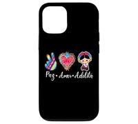 Peace Love Adelita Mexican Pride Mexico Paz Amor Adelita Carcasa para iPhone 12/12 Pro