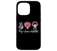 Peace Love Adelita Mexican Pride Mexico Paz Amor Adelita Carcasa para iPhone 14 Pro Max