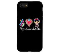 Peace Love Adelita Mexican Pride Mexico Paz Amor Adelita Carcasa para iPhone SE (2020) / 7 / 8