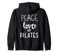 Peace Love and Pilates Shirt,Women Live and Love Do Pilates Sudadera con Capucha