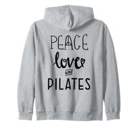 Peace Love and Pilates Shirt,Women Live and Love Do Pilates Sudadera con Capucha