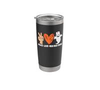 Peace Love Boo Crew Nurse Funny Halloween Costume Vaso térmico de acero inoxidable de doble pared