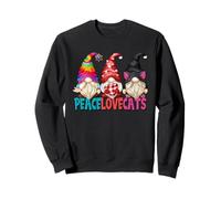 Peace Love Cats Funny Grandpa Gnomes For Men and Hippie Dad Sudadera