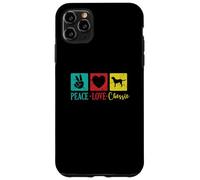 Peace Love Chessie Dog Chesapeake Raza Carcasa para iPhone 11 Pro MAX