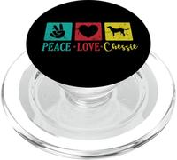 Peace Love Chessie Dog Chesapeake Raza PopSockets PopGrip para MagSafe
