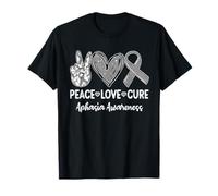 Peace Love Cure Afasia Cerebro común - Trastorno del lenguaje Camiseta