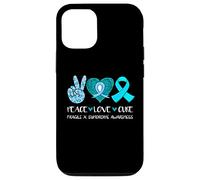 Peace Love Cure - Cinta de concienciación sobre el síndrome de X frágil Carcasa para iPhone 12/12 Pro