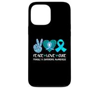 Peace Love Cure - Cinta de concienciación sobre el síndrome de X frágil Carcasa para iPhone 13 Pro Max