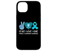 Peace Love Cure - Cinta de concienciación sobre el síndrome de X frágil Carcasa para iPhone 14 Plus