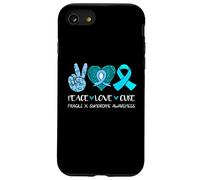Peace Love Cure - Cinta de concienciación sobre el síndrome de X frágil Carcasa para iPhone SE (2020) / 7 / 8