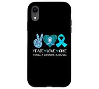 Peace Love Cure - Cinta de concienciación sobre el síndrome de X frágil Carcasa para iPhone XR