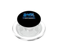Peace Love Cure Tipo 1 Diabetes Awareness T1D Blue Ribbon PopSockets PopGrip para MagSafe