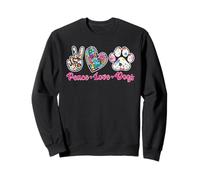 Peace Love Dogs Pet Dog Mom Dad Owner Lover Animal Sudadera