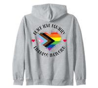 Peace Love Equality Kindness Inclusion Progress Rainbow LGBT Sudadera con Capucha
