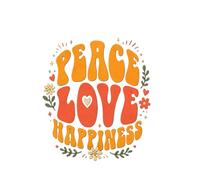 Peace Love Happiness: Notes, Dreams & Good Vibes Notebook: A Retro-Inspired Journal for Positivity, Mindfulness, Gratitude, and Everyday Inspiration