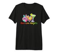 Peace Love Margarita Happy Cinco de Mayo - Bebida Mexicana Camiseta Premium