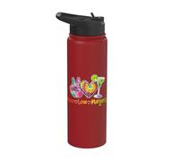 Peace Love Margarita Happy Cinco de Mayo - Bebida mexicana Stainless Steel Insulated Water Bottle