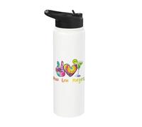 Peace Love Margarita Happy Cinco de Mayo - Bebida mexicana Stainless Steel Insulated Water Bottle
