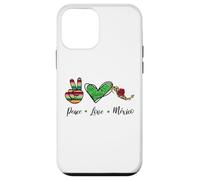 Peace Love Mexico, Mexican Gifts Souvenir Mexico Reminder Carcasa para iPhone 12 Mini