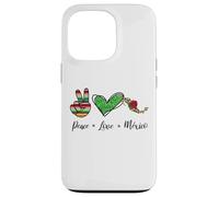 Peace Love Mexico, Mexican Gifts Souvenir Mexico Reminder Carcasa para iPhone 13 Pro