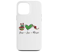 Peace Love Mexico, Mexican Gifts Souvenir Mexico Reminder Carcasa para iPhone 13 Pro MAX