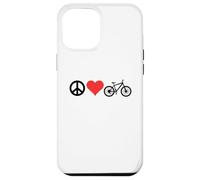 Peace Love Mountain Bikes Funny Retro MTB Biking Carcasa para iPhone 12 Pro MAX