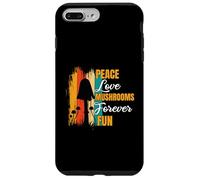 Peace Love Mushrooms para Siempre Divertidos Forrajes de Carcasa para iPhone 7 Plus/8 Plus