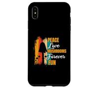 Peace Love Mushrooms para Siempre Divertidos Forrajes de Carcasa para iPhone XS MAX