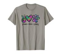 Peace Love Paws Graphic For Women Dog Mom and Animal Lover Camiseta